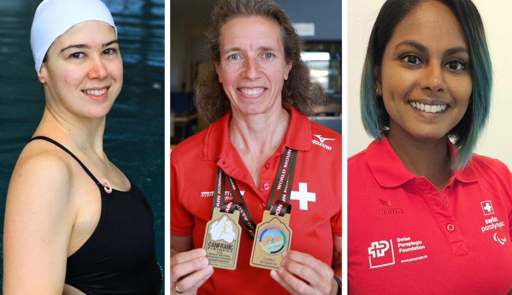 Die Nominierten Kategorie Sportlerin (von links): Audrey Kovatsch, Christine Tanner, Alexandra Helbling.