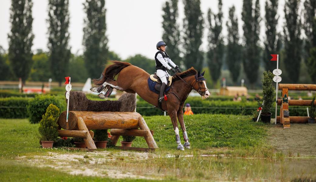 Sina Schett mit Celine an der Schweizer Meisterschaft in Avenches.