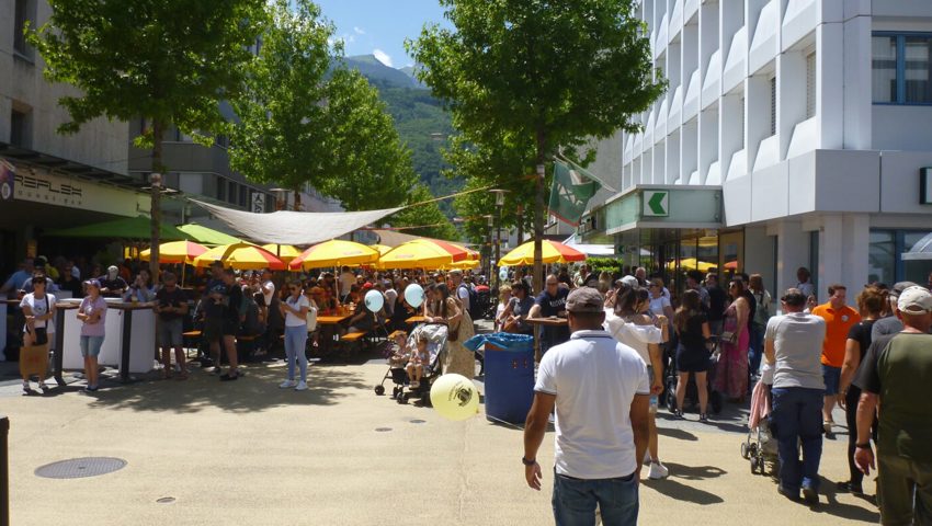  Die IG wollte mehr davon: Für den Strassenverkehr gesperrte Bahnhofstrasse. 