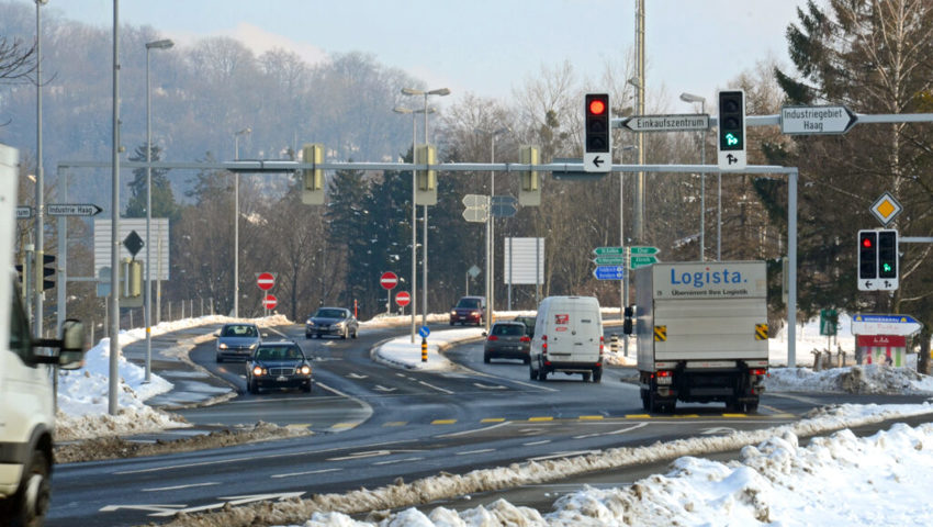  Das höchste Verkehrsaufkommen der Region ist auch 2021 am Autobahnanschluss A13 in Haag gemessen worden. 