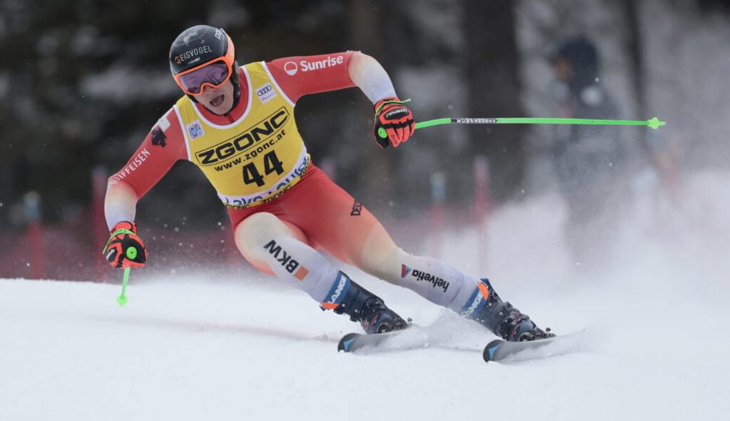  Josua Mettler in Action: Im zweiten Riesenslalom von Zinal fährt er auf Platz zwei. 