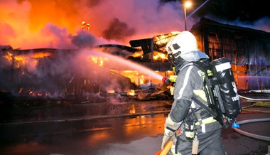 Komplett abgebrannt: Grossbrand auf dem Feldkircher Stadtbauhof