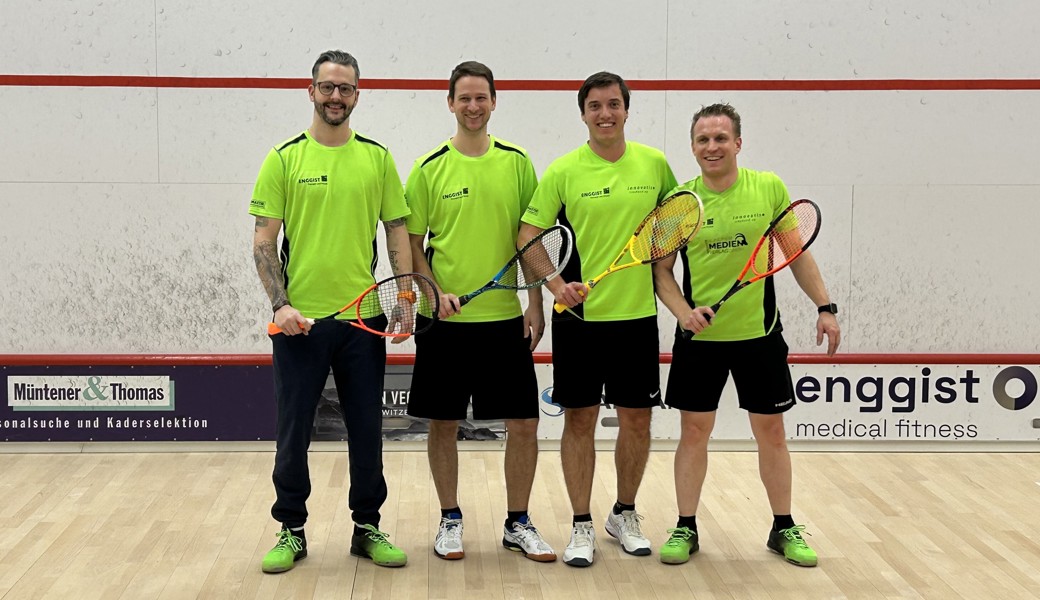 Das NLB-Team vom Squashclub Grabs bezwang im Spitzenspiel Grasshopper III mit 4:0. 