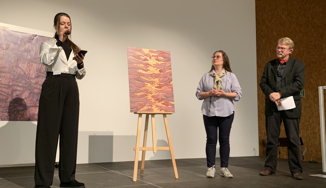 Die Kunstschaffenden teilen ihre Gedanken gerne mit den Betrachtern ihrer Werke.