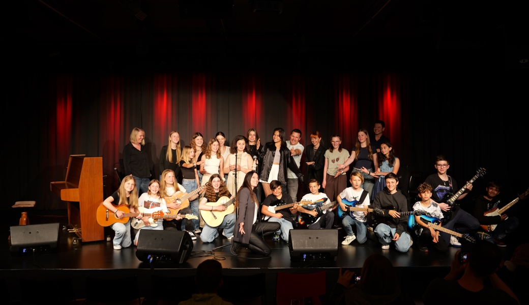 Die Schüler und Schülerinnen der Musikschule Werdenberg traten im Fabriggli auf.