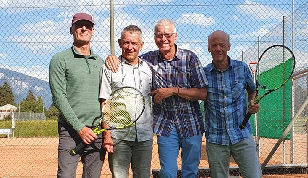 Ein Teil des Seveler Aufstiegsteams (von links): Gert Schmidt, Peter Caminadas, Captain Walter Planitzer und Urs Kühnis.