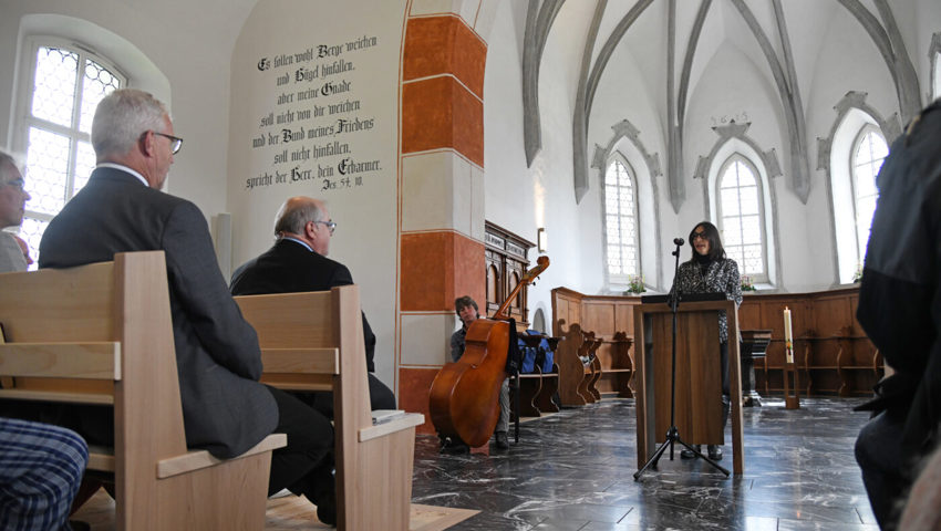  Die Denkmalpflegerin Regula Graf bedankte sich.