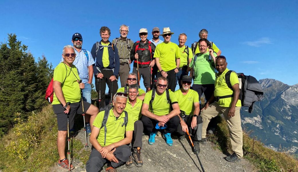  Teil des Jahresprogramms im Jahr 2021 war die Männerriege-Reise auf den Berg Gonzen. 