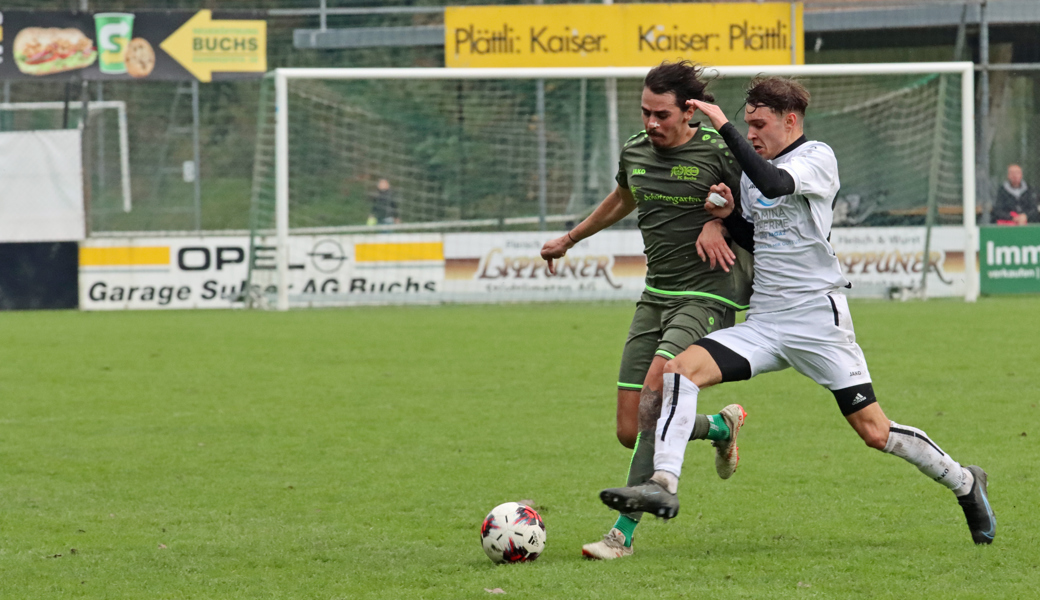 Keine packenden Zweikämpfe zwischen Buchs und Bad Ragaz am Mittwochabend: Das 3.-Liga-Spiel wurde verschoben.