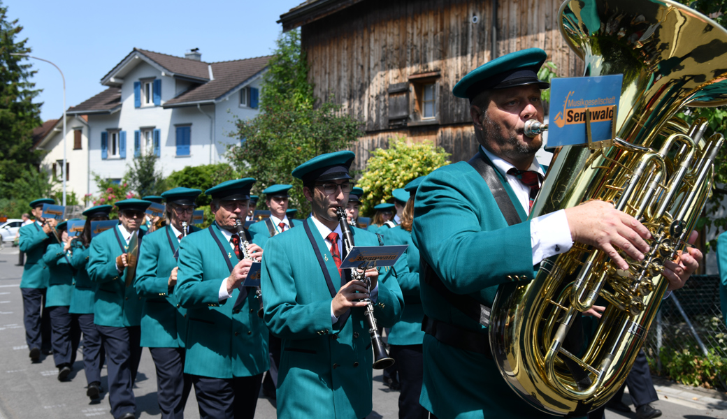 Dem Wettspiel am «Kantonalen» in Mels entgegen: Die Musikgesellschaft Sennwald ist einer von drei Vereinen aus dem Werdenberg, die am Grossanlass Mitte Juni auftreten.