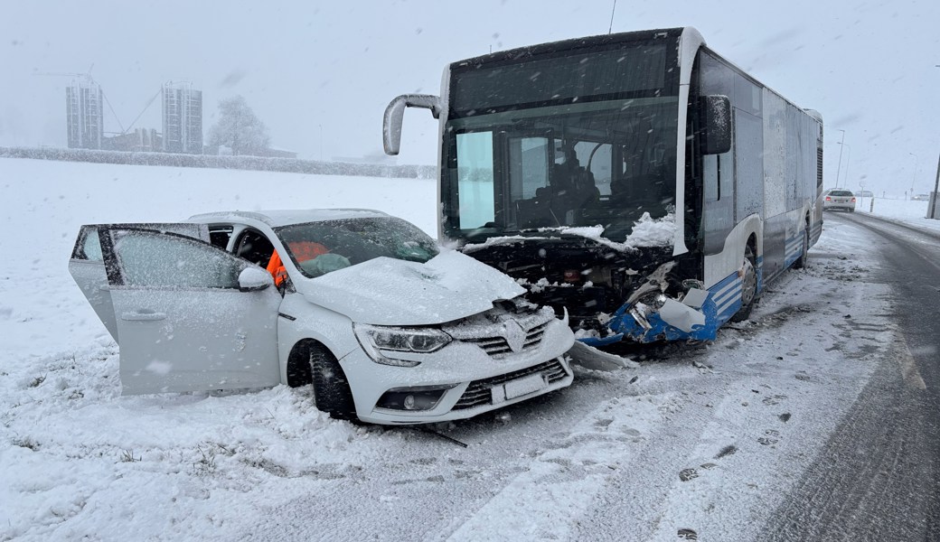 Winterchaos: Schnee sorgt für rund 55 Verkehrsunfälle