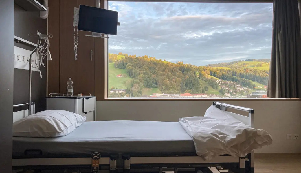 Zwei Nächte, aber nicht mehr: Zimmer im Neubau des Spitals Wattwil.