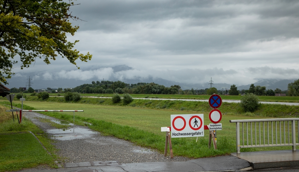 Ob eine Sperrung der Vorländer ab Widnau bis St.Margrethen notwendig ist, entscheidet sich in den Abendstunden.