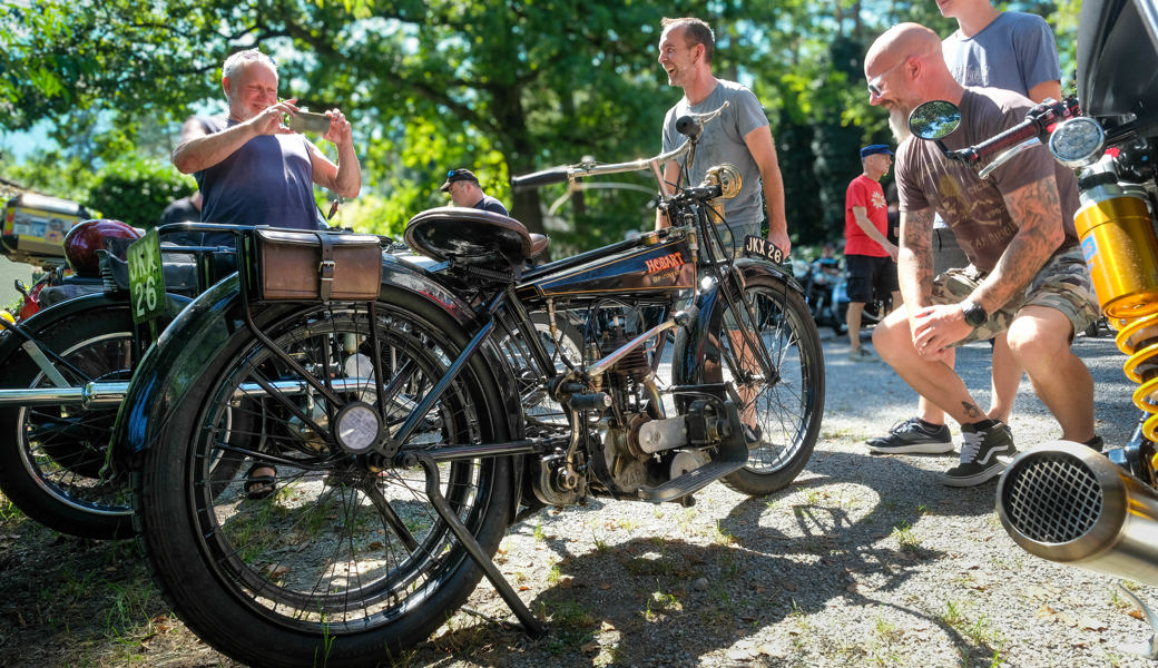 Bikertreffen in der Heuwiese: Very British und zum Teil very old