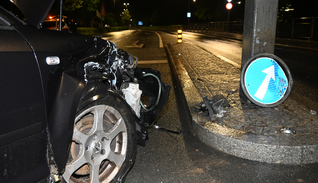 Beim Unfall entstand Sachschaden.