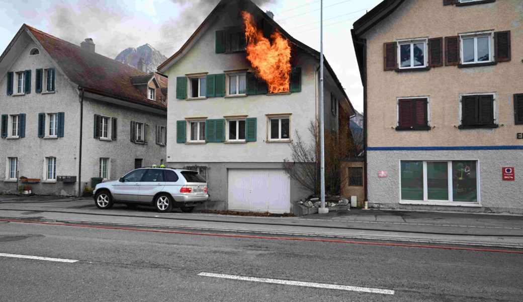  Der Brand brach im zweiten Obergeschoss aus. Bilder: Kapo SG