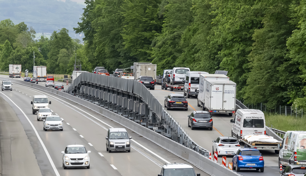 Die Brücke sorgte kaum für Verkehrsbehinderungen durch die Baustelle.