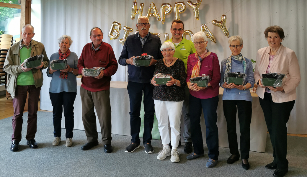  Von links: Hermann Schönenberger, Anna Hanselmann, Hans Eggenberger, Peter Seifert, Christina Rothenberger, Präsident Stefan Frey, Heidi Rüetschli, Christine Widmer und Elisabeth Rupf. 