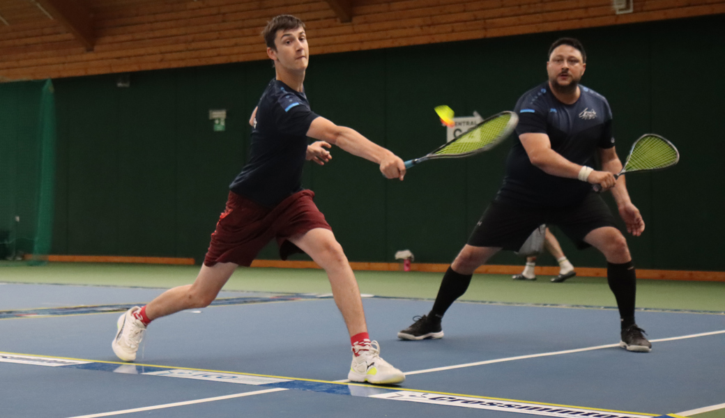 Ursin Sulser (links) und Remo Bivetti von den Rheintal-Speeders in Grabs spielten beide gegen die späteren Weltmeister.