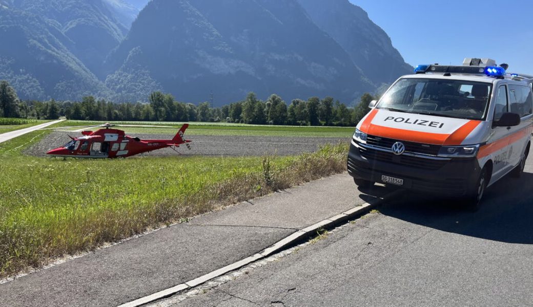  Eine 78-jährige Frau musste von der Rega ins Spital gebracht werden. 