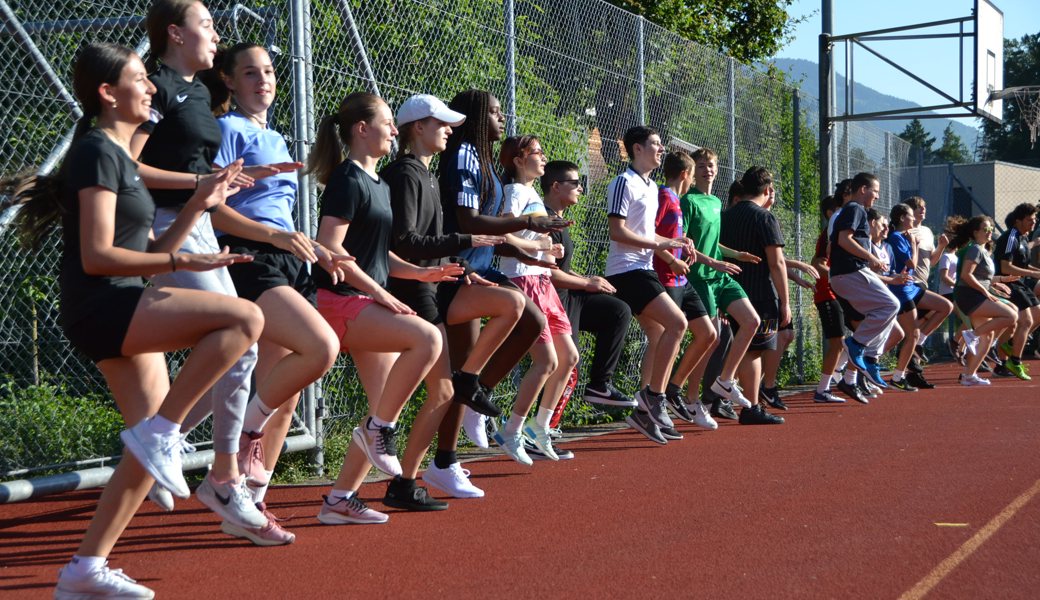 Die Duelle beim Ballwurf wurden direkt nebeneinander ausgetragen.  