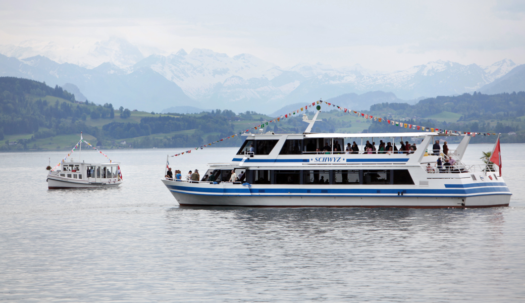 31 Meter lang und 7,5 Meter breit ist das Schiff «MS Schwyz» mit Baujahr 1998.