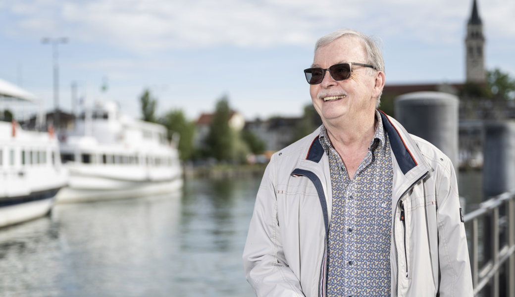 Ideen hat er immer noch: Hans Kaufmann am Romanshorner Bodenseeufer.