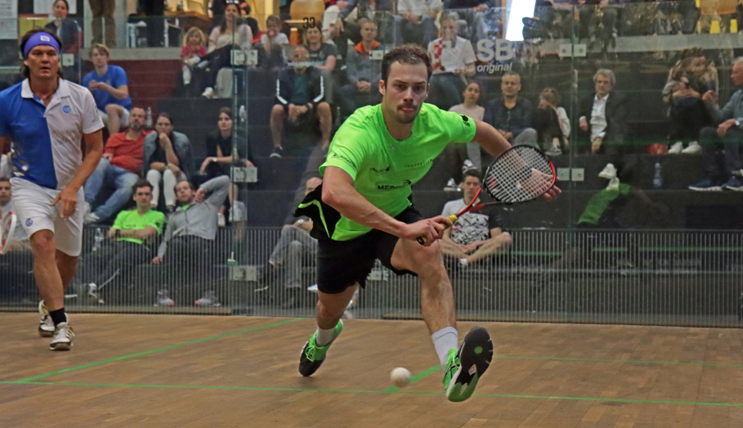 Luca Wilhelmi (rechts) und seine Teamkollegen vom Squashclub Grabs spielen nächste Saison nicht um den Schweizer Meistertitel in der Interclub-Meisterschaft.