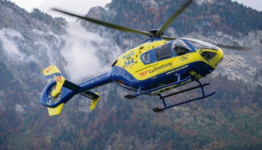 Mann stürzt bei der Arbeit – der Helikopter fliegt ihn ins Spital