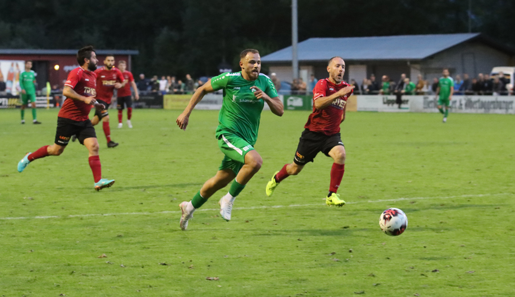 Den Gegenspielern enteilt. Eine Szene, die man sich aus Buchser Sicht auf für das Cupspiel gegen Bellinzona wünscht.