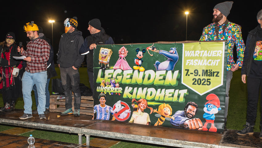 Das Motto der Wartauer Fasnacht lautet: Legenden unserer Kindheit.