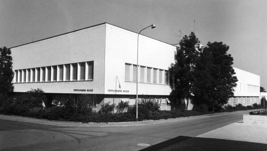  Das Gebäude der Teppichfabrik Buchs am 23. September 1972.