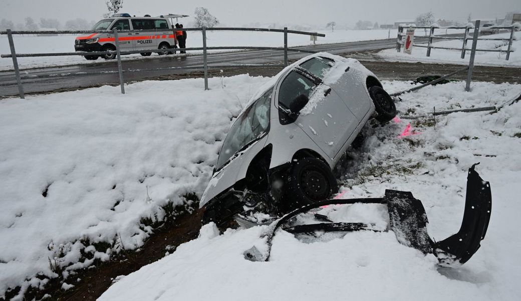 Auf der Haagerstrasse in Gams kam es zu einem Unfall. 