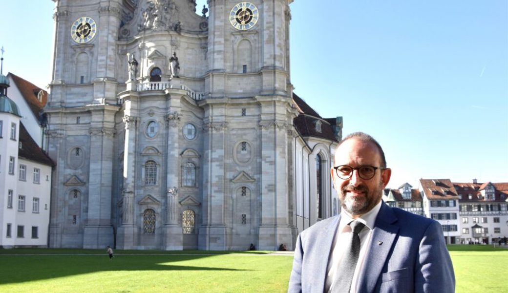  Peter Burkhard repräsentiert als Präsident des Katholischen Kollegiums auch die Güter des Weltkulturerbes Stiftsbezirk. 