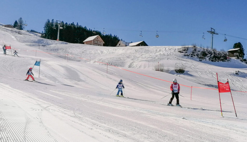  Die Familien fanden am Migros Ski Day in Wildhaus beste Pisten­verhältnisse vor. 