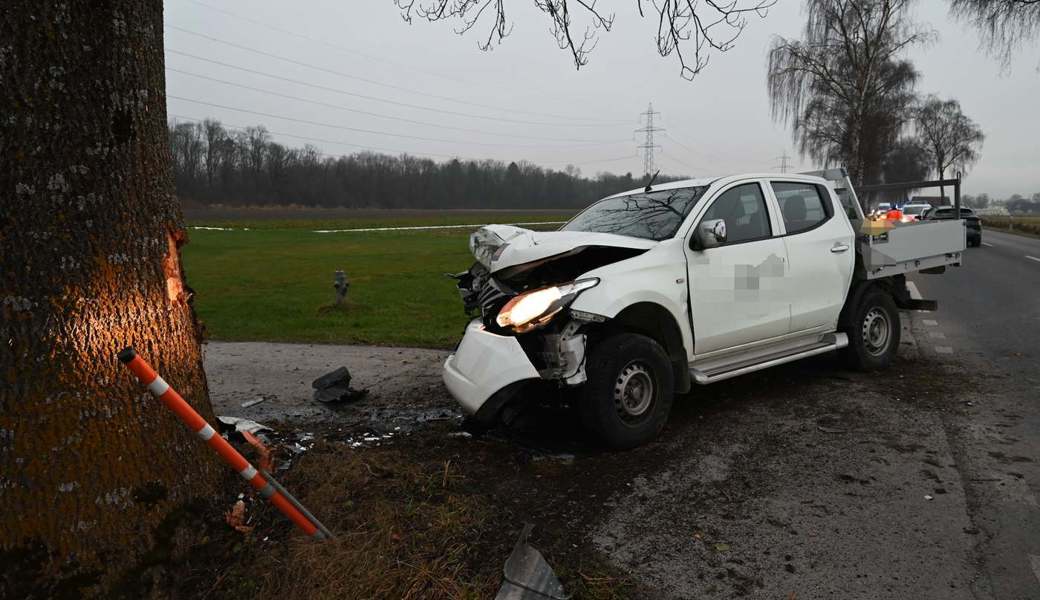 Beim Unfall wurde der 31-Jährige unbestimmt verletzt. 