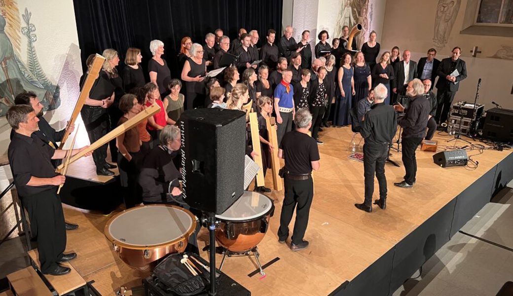  Traditionelles Schlussbouquet mit allen Chören und Formationen vom Samstag. Bilder: Christiana Sutter