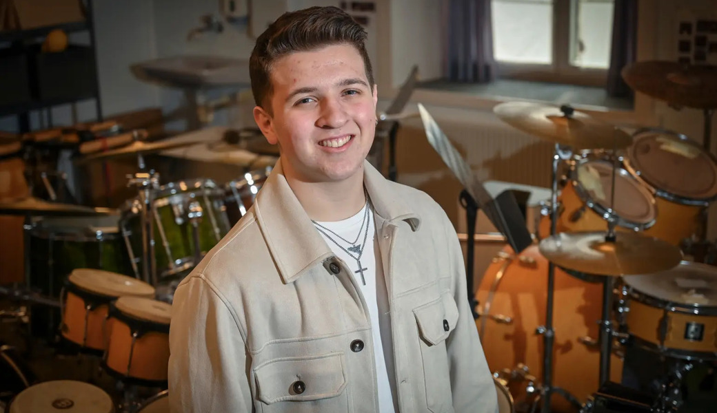 Salvatore Latino aus Wattwil in der Musikschule Toggenburg.