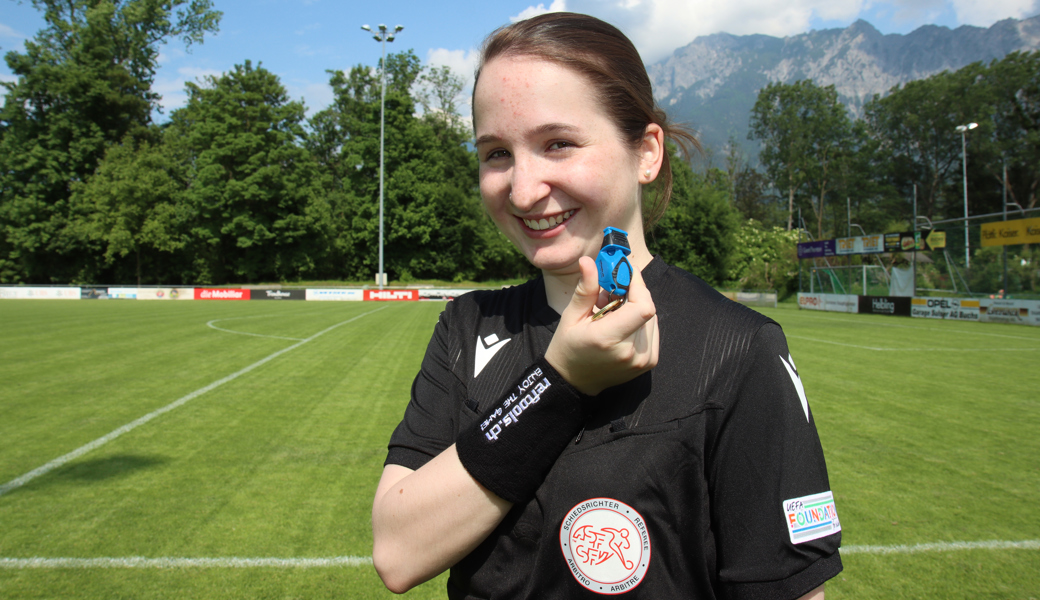 Liebt die Herausforderung als Schiedsrichterin: Antonia Frey vom FC Buchs.