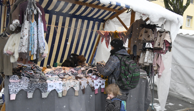 Der Frühjahrsmarkt bekam ein Winterkleid verpasst