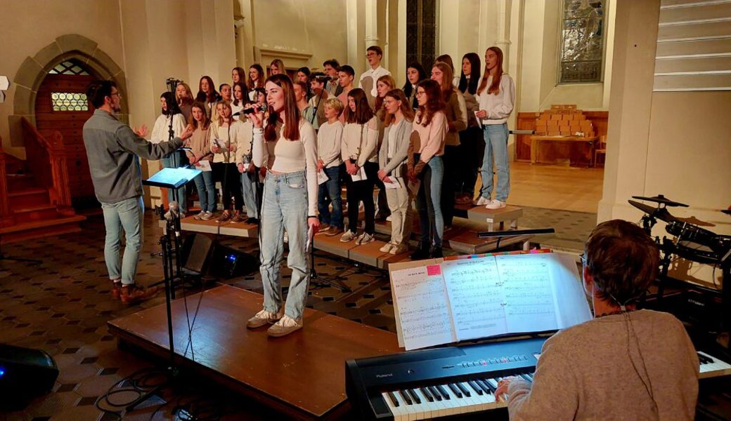  Mit voller Leidenschaft: Jugendgospelchor der Kirchgemeinde Grabs-Gams. 