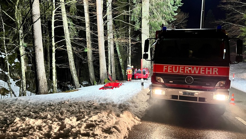 Grossaufgebot von Feuerwehr und Rettung.