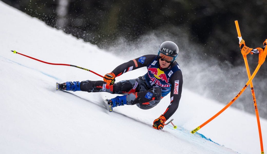  Hat kürzlich in Kitzbühel seine ersten Weltcuppunkte in der Abfahrt geholt: Der Liechtensteiner Marco Pfiffner. 