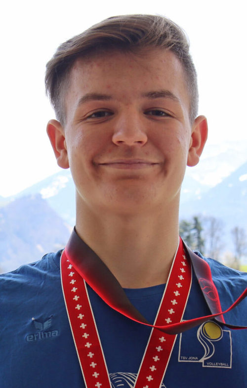  Zufrieden mit seiner Leistung am Final Four: Elias Auer, Libero vom U18-Team TSV Jona. 