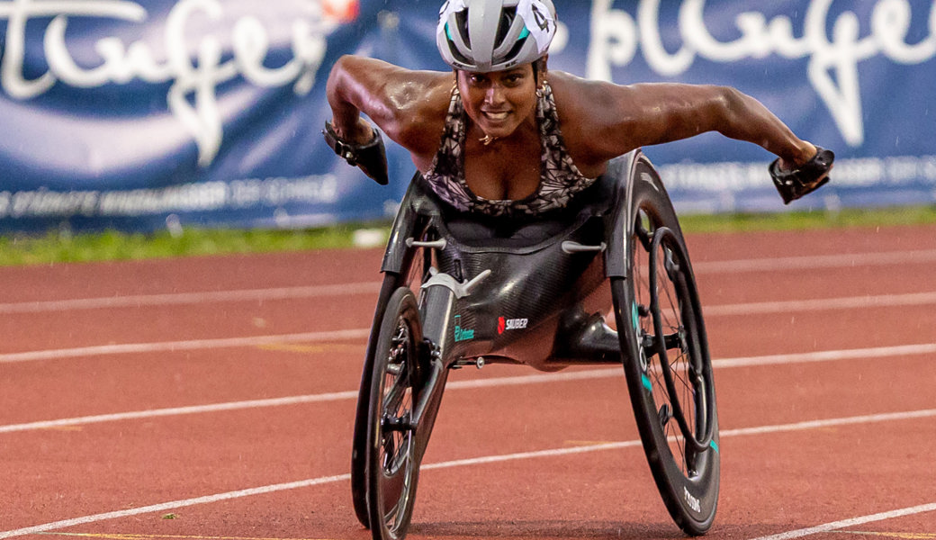 Grosser Erfolg für Alexandra Helbling an den Paralympics in Paris: Sie gewann über 100 Meter ein Diplom.