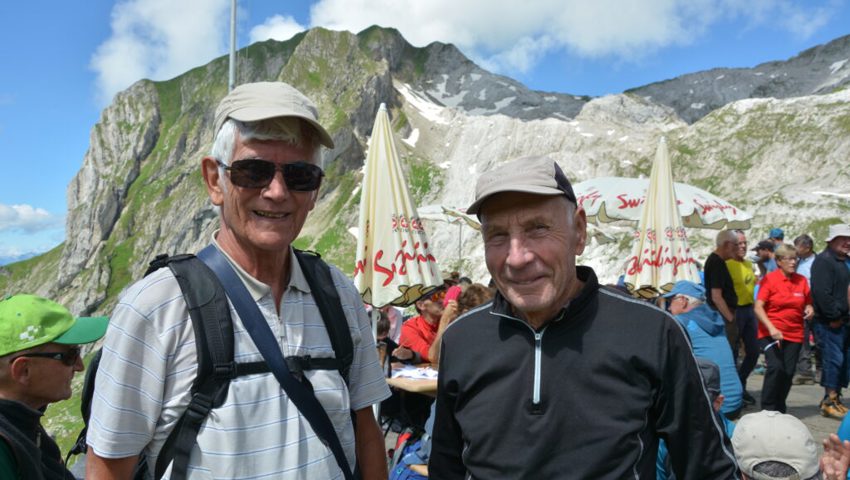  Hanspeter Steidle (links) und Ernst Naef, waren die ältesten Teilnehmer. 