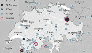 Es hat heftig gerumpelt: Erdbeben der Stärke 3,9 mit Epizentrum in Vaduz