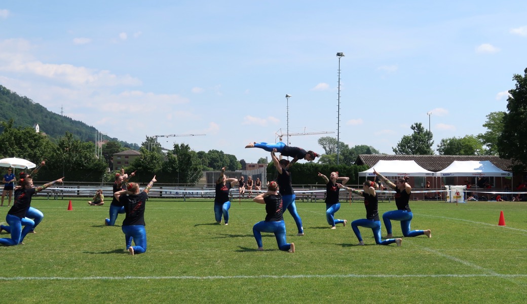 Für ihren Auftritt erhielt das Gymnastik-Team des TV Buchs die Bestnote aller Gymnastikgruppen, eine 9,91.