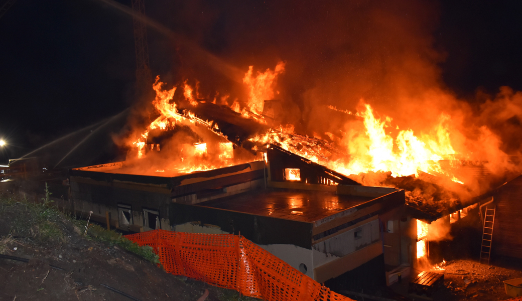 Bergrestaurant in Flims wurde ein Raub der Flammen