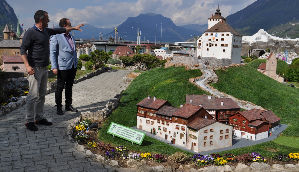 Seit Mittwoch in Kleinformat im Swissminatur zu sehen: Schloss Werdenberg in Melide.